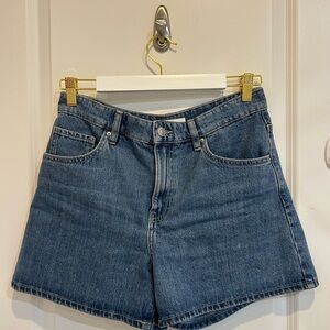 Classic Blue Denim Women's Shorts